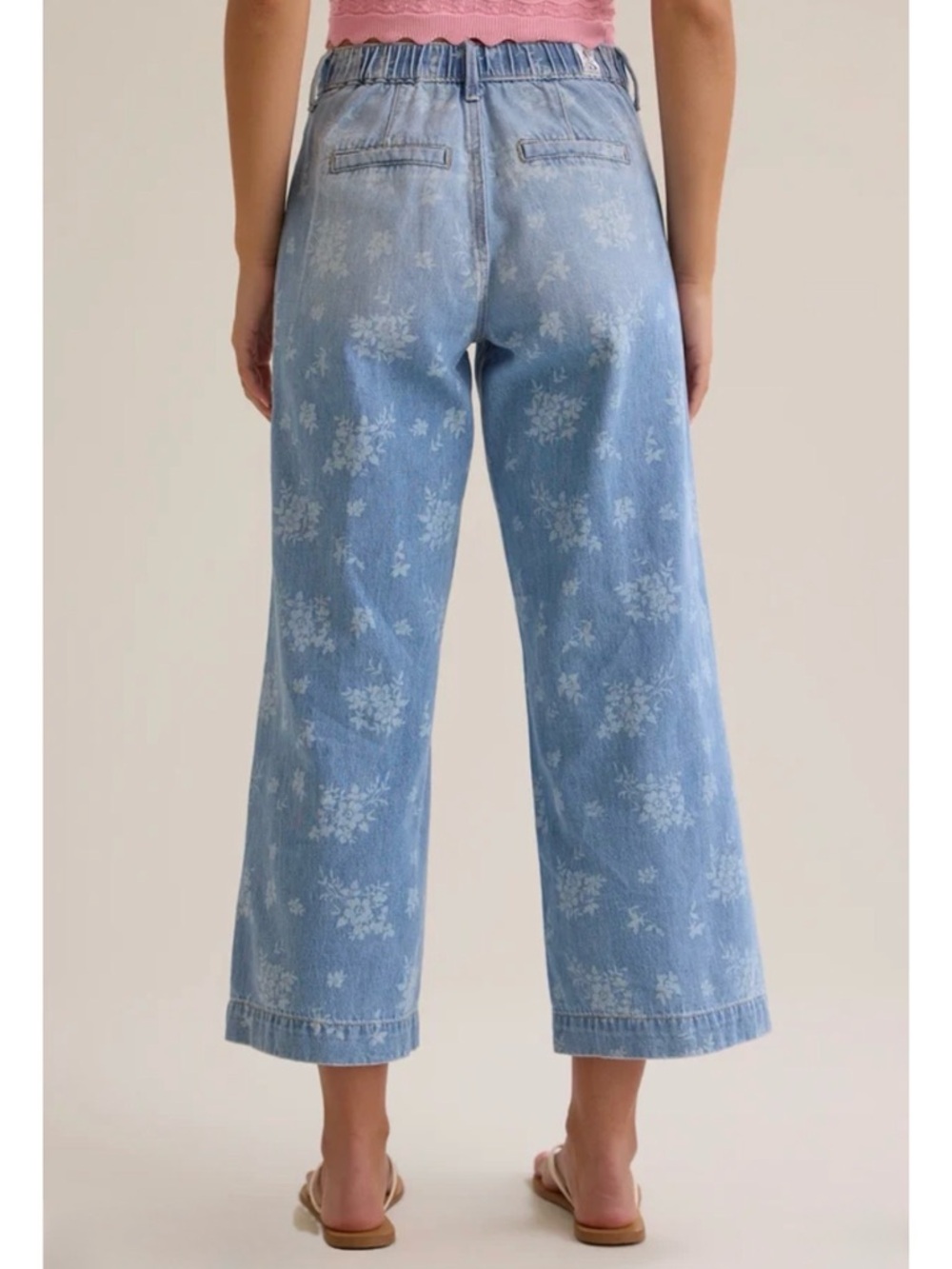 Altar’d State Floral Print Sailor Pocket Jeans - Picture 4 of 4